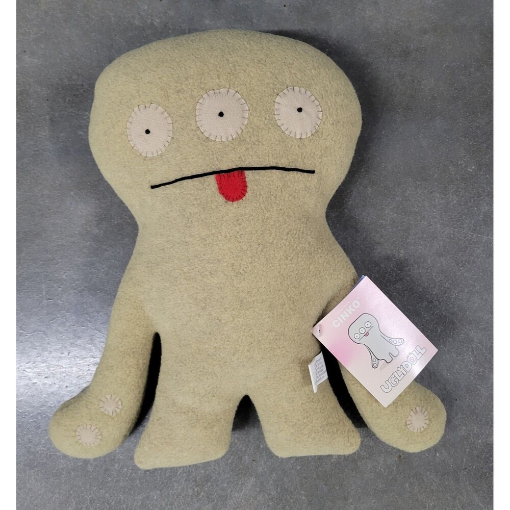 Uglydoll Cinko Plush 12" Gray-Green Ugly Doll Collectible NWT 2003